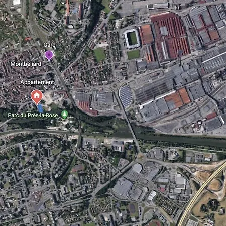 Appartement Avec Terrasse Et Parking Gratuit Accole Montbéliard Exterior foto