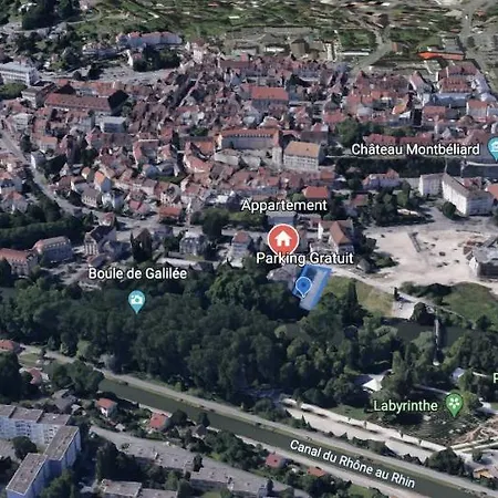 Appartement Avec Terrasse Et Parking Gratuit Accole Montbéliard Exterior foto